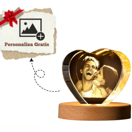 Corazón de Cristal Personalizable