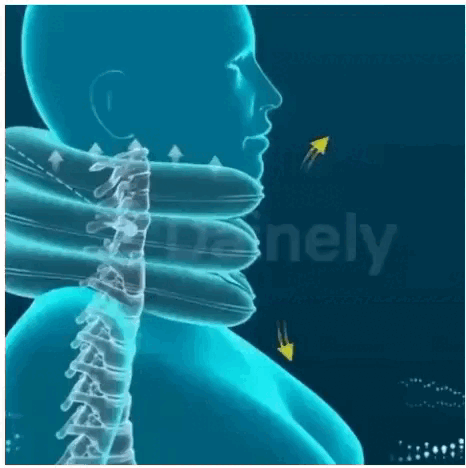 Cervify almohada cervical inflable en uso